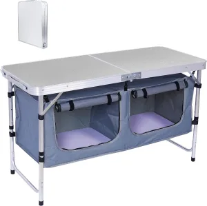 Nice C Pool Storage, Pool Storage Bin, Pool Toy Storage, 142 Gallons 48.4’’ L Extra Large, Pool Float Storage   Camping Table, Folding Table Height Adjustable, Camp Table, Storage Kitchen Table