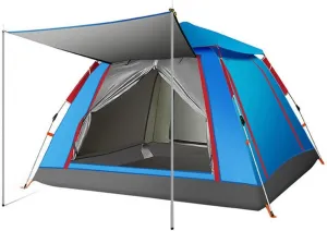 NIEH 3-4 Person Quick Automatic Opening Outdoor Camping Tent Family Tourist Tent Large Space Sun Shelter Tents