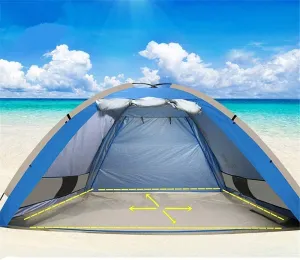 NIEH Outdoor Family Tent 3-4 Person Pop Up Camping Tent Portable Sun Shade Tent Canopy Family Instant Automatic Camping Outdoor Tent