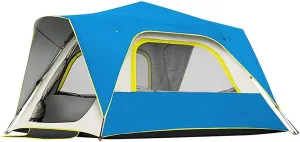 NIEH Tents Instant Pop Up Family Camping for 3-4,5-8 Persons, Dome Waterproof Sun Shelter, Backpacking with Removable