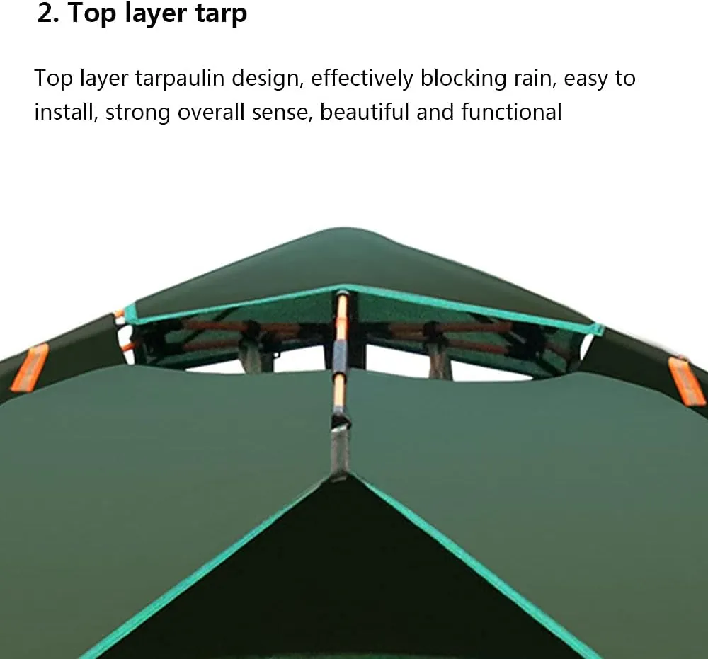 NIEH Tents Instant Pop up Family Camping,Quick Set up for Camping, Hiking, Fishing for 2-3 3-4Persons