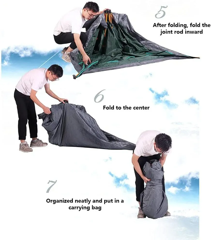 NIEH Tents Instant Pop up Family Camping,Quick Set up for Camping, Hiking, Fishing for 2-3 3-4Persons