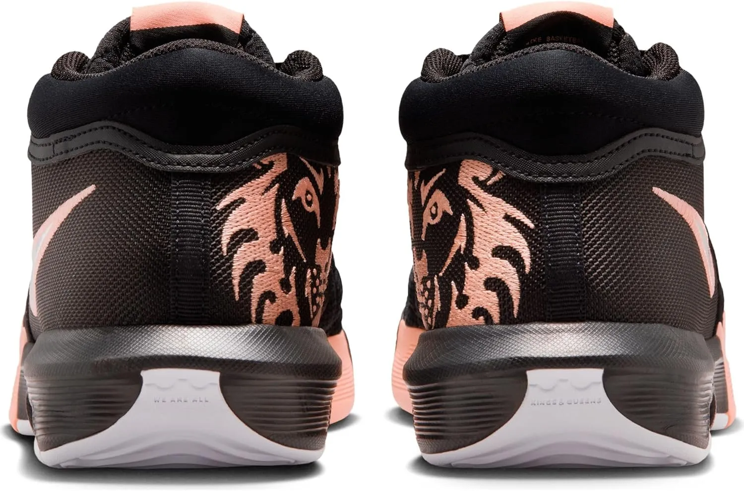 Nike Lebron Witness VIII Basketball Shoes (HQ2139-001, Black/Apricot Agate/White)