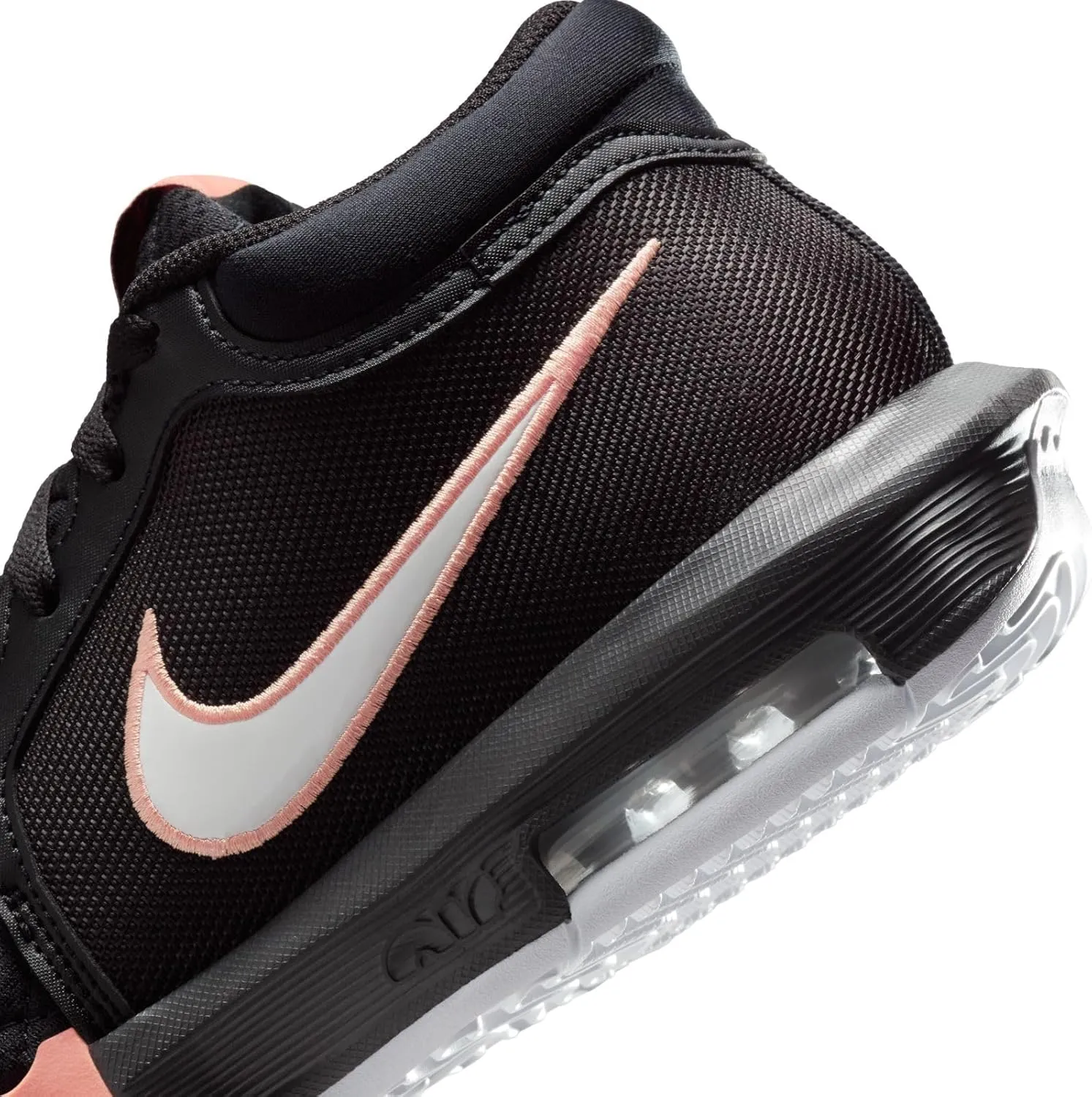 Nike Lebron Witness VIII Basketball Shoes (HQ2139-001, Black/Apricot Agate/White)