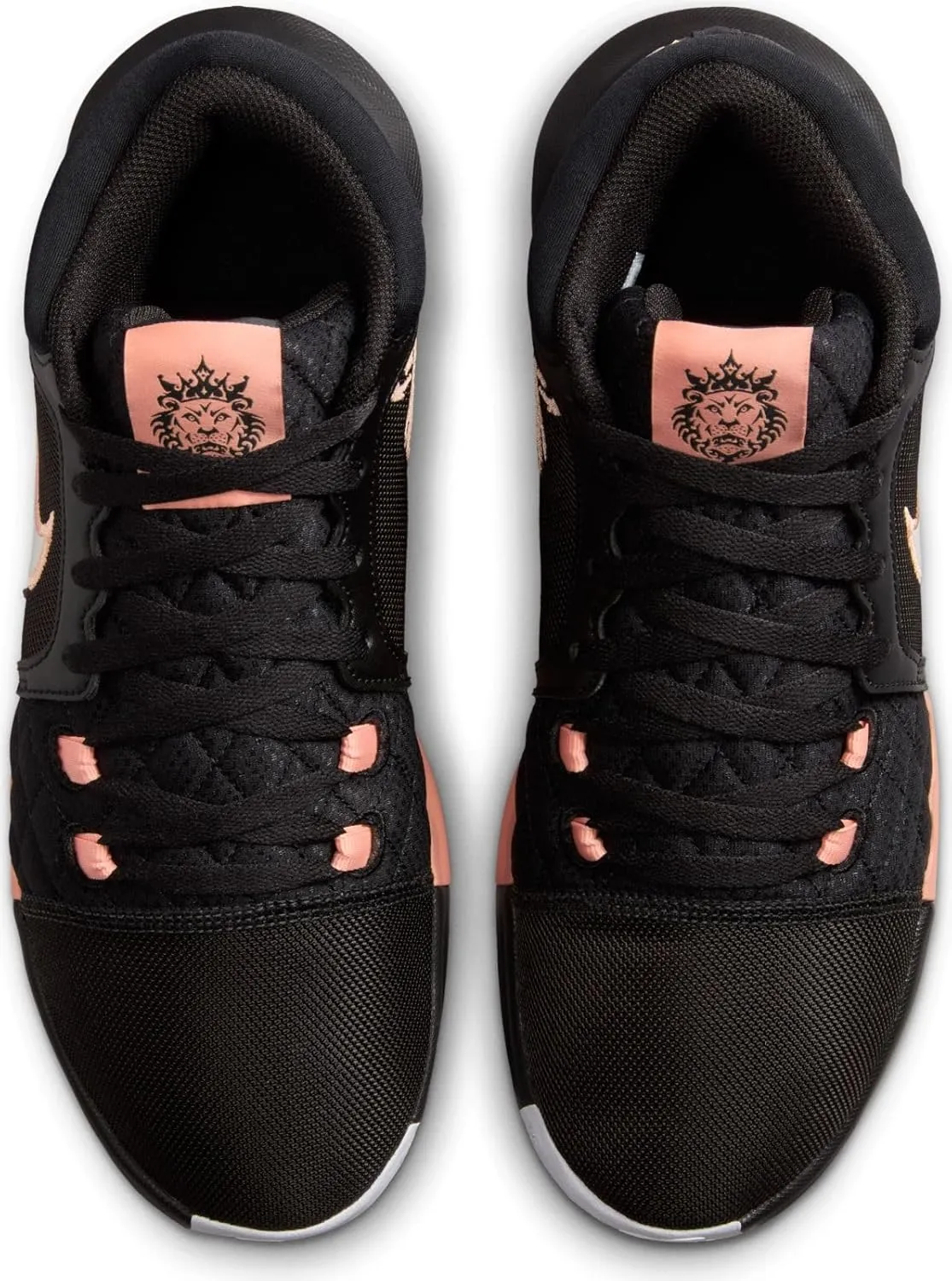 Nike Lebron Witness VIII Basketball Shoes (HQ2139-001, Black/Apricot Agate/White)