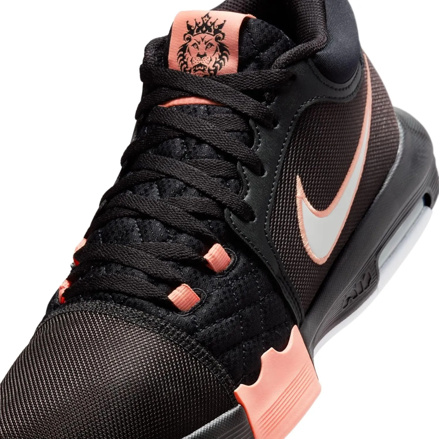 Nike Lebron Witness VIII Basketball Shoes (HQ2139-001, Black/Apricot Agate/White)