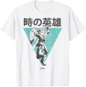 Nintendo Legend Of Zelda Link Kanji Triangle Poster T-Shirt