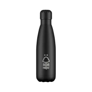 Nottingham Forest Crest Engraved Water Bottle - Black