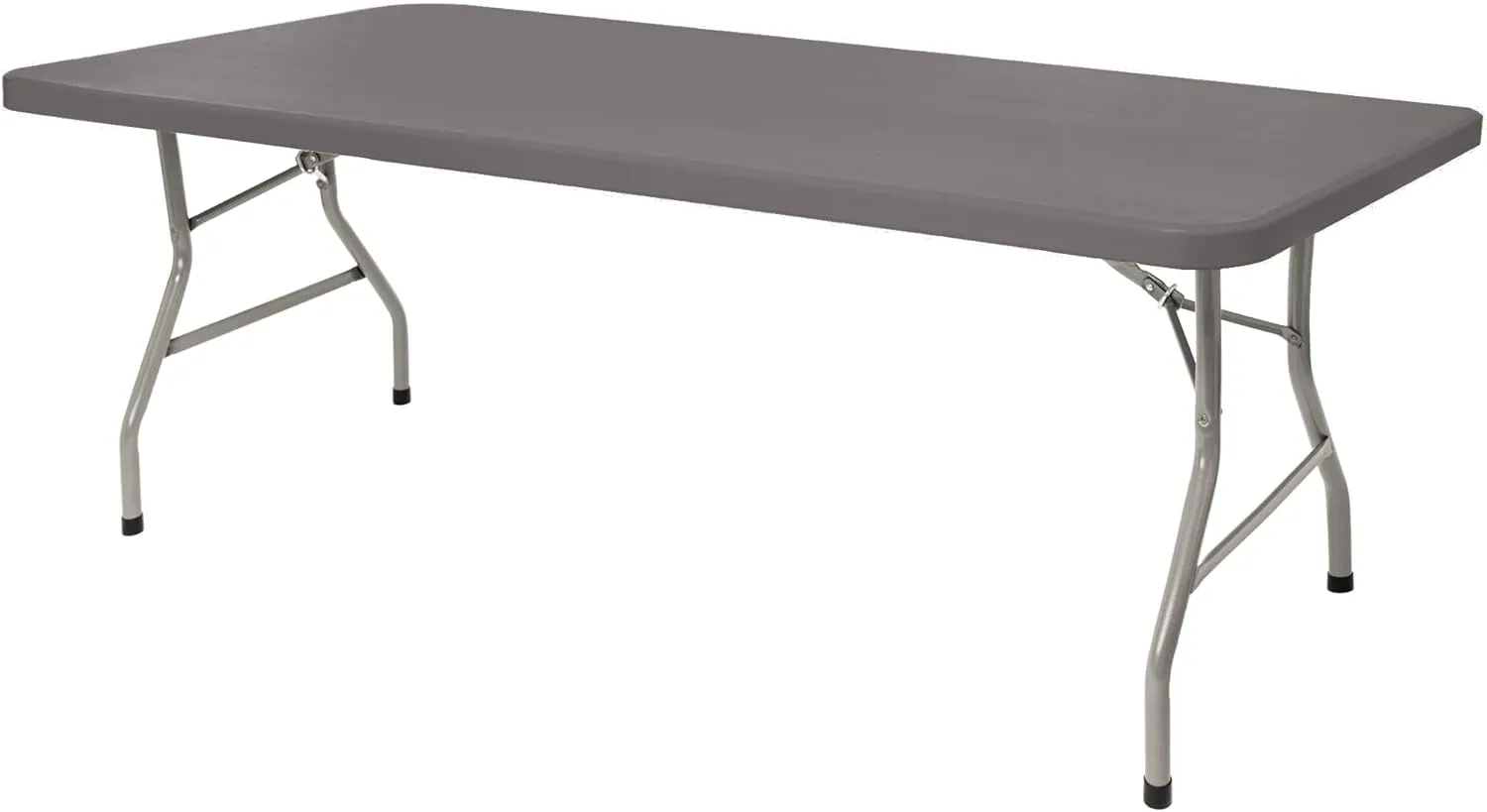 OEF Furnishings 6-Foot Folding Table, Charcoal Slate - Durable, Lightweight, Indoor/Outdoor Versatility