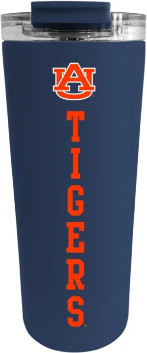 Officially Licensed Collegiate Stainless Steel Tumbler - Double Walled Insulated Travel Thermos - 24 oz (Auburn Navy)