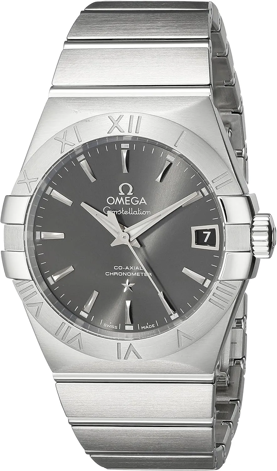 Omega Men's 12310382106001 Constellation Analog Display Swiss Automatic Silver Watch