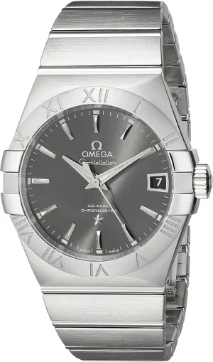Omega Men's 12310382106001 Constellation Analog Display Swiss Automatic Silver Watch