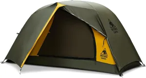 OneTigris Stella 4 Season Camping Tent Backpacking 1 Person Waterproof Lightweight Easy Setup Instant 3000mm Waterproof Rating Outdoor Hiking Tent