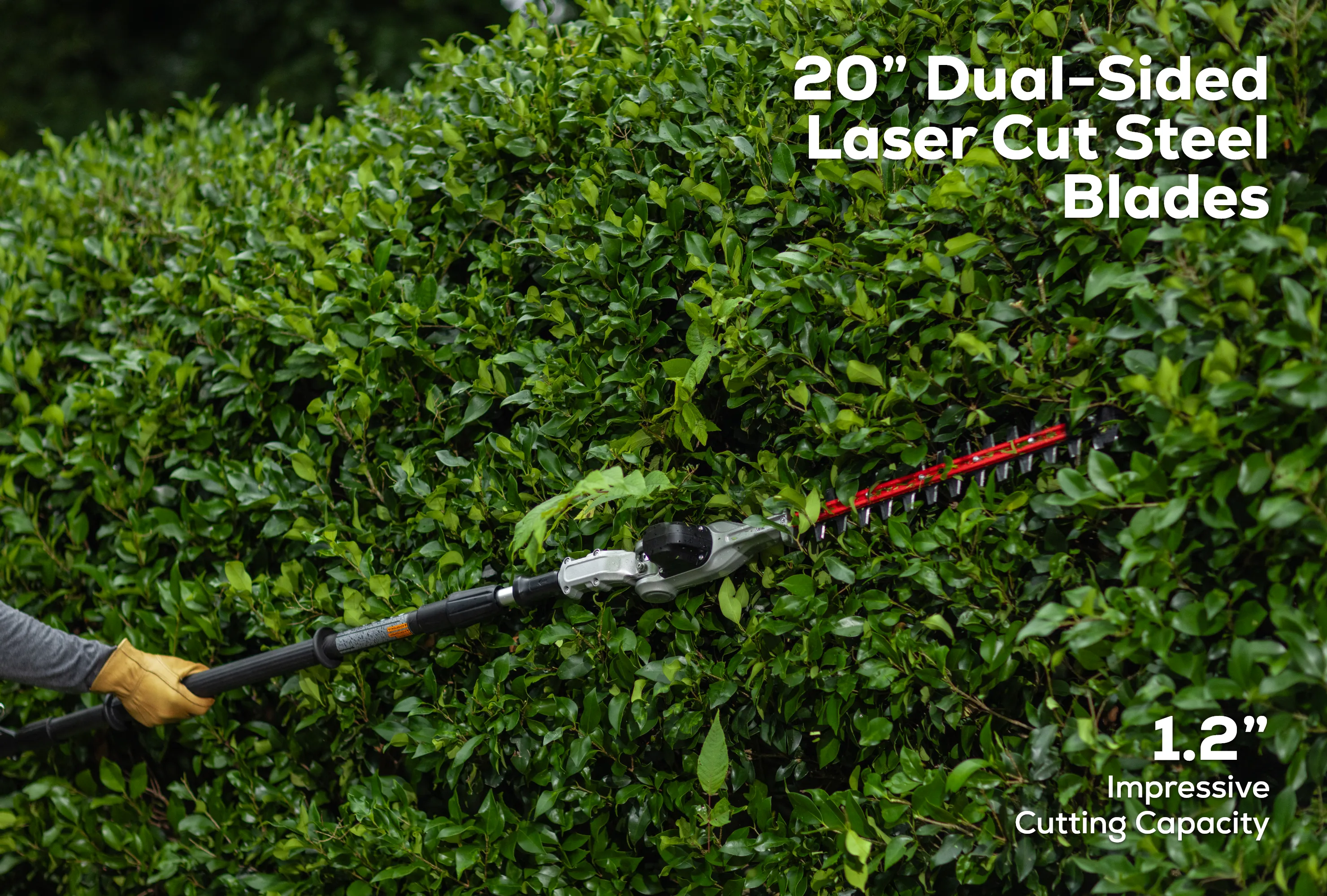 Optimus 82V Telescoping Hedge Trimmer with (1) 2.5 Ah Battery and Dual-Port Charger | PH662T-25DP