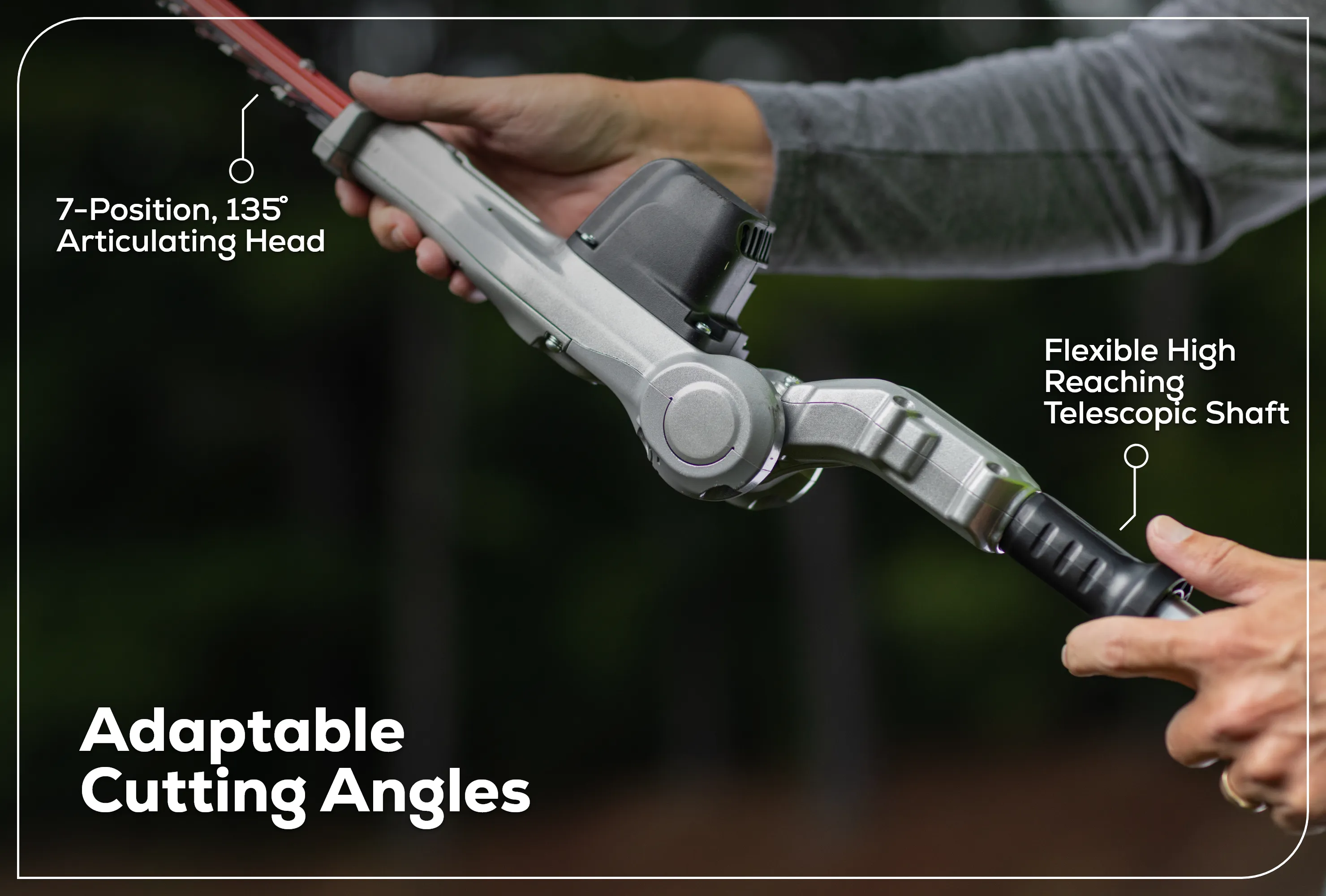 Optimus 82V Telescoping Hedge Trimmer with (1) 2.5 Ah Battery and Dual-Port Charger | PH662T-25DP