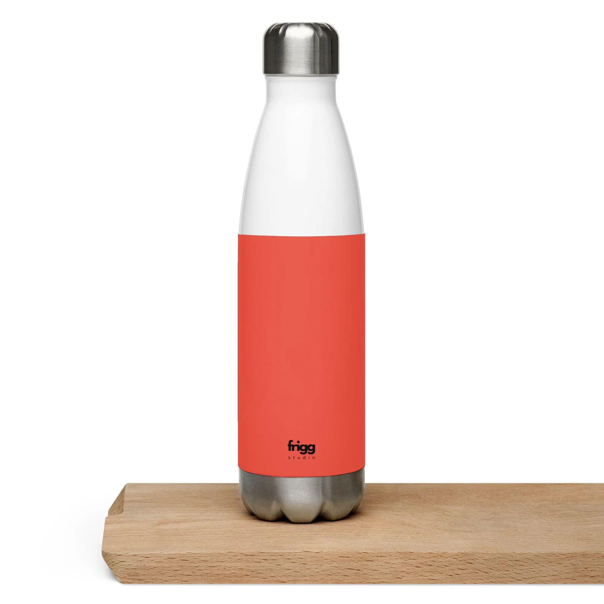 ORANGE RED - STAINLESS STEEL WATER BOTTLE