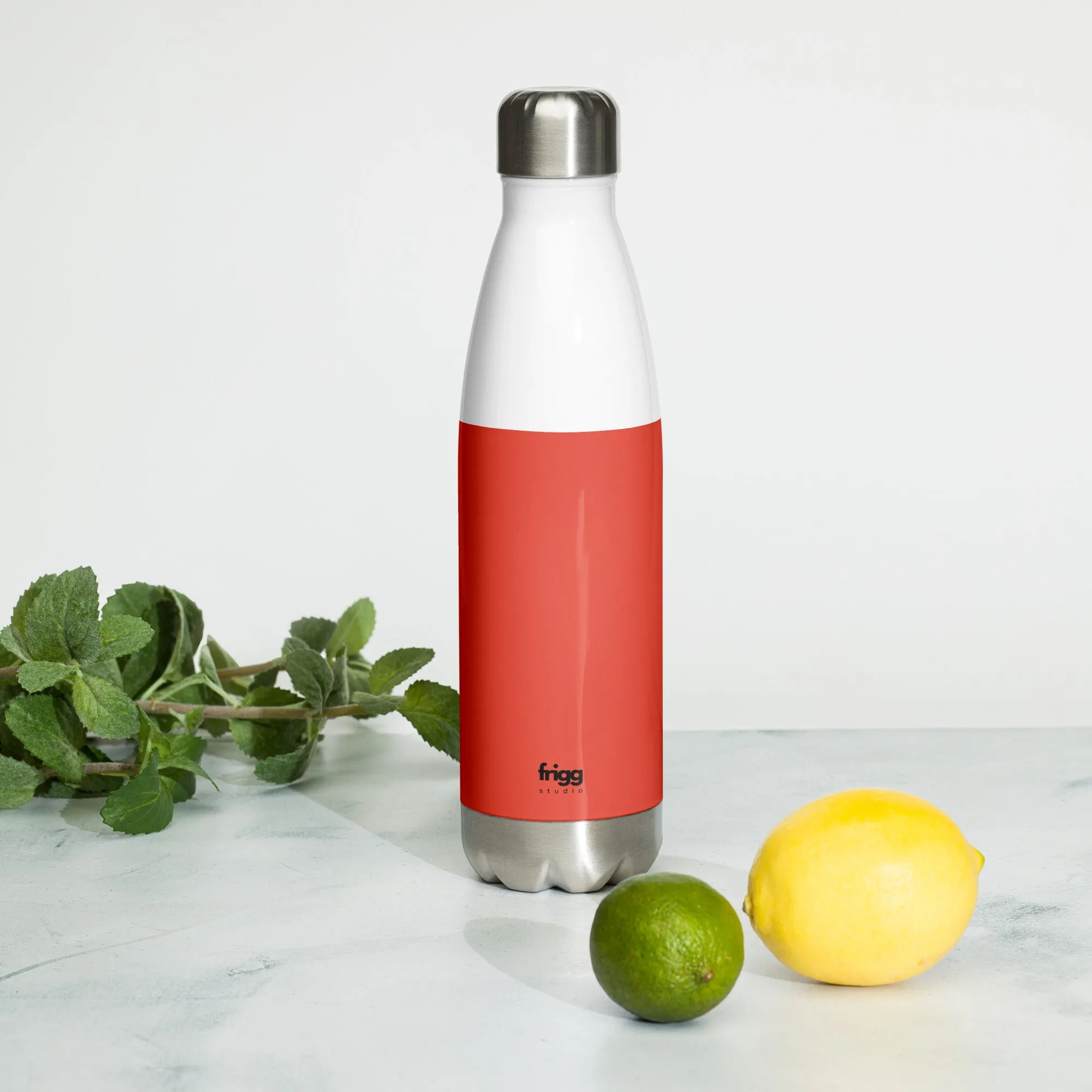 ORANGE RED - STAINLESS STEEL WATER BOTTLE