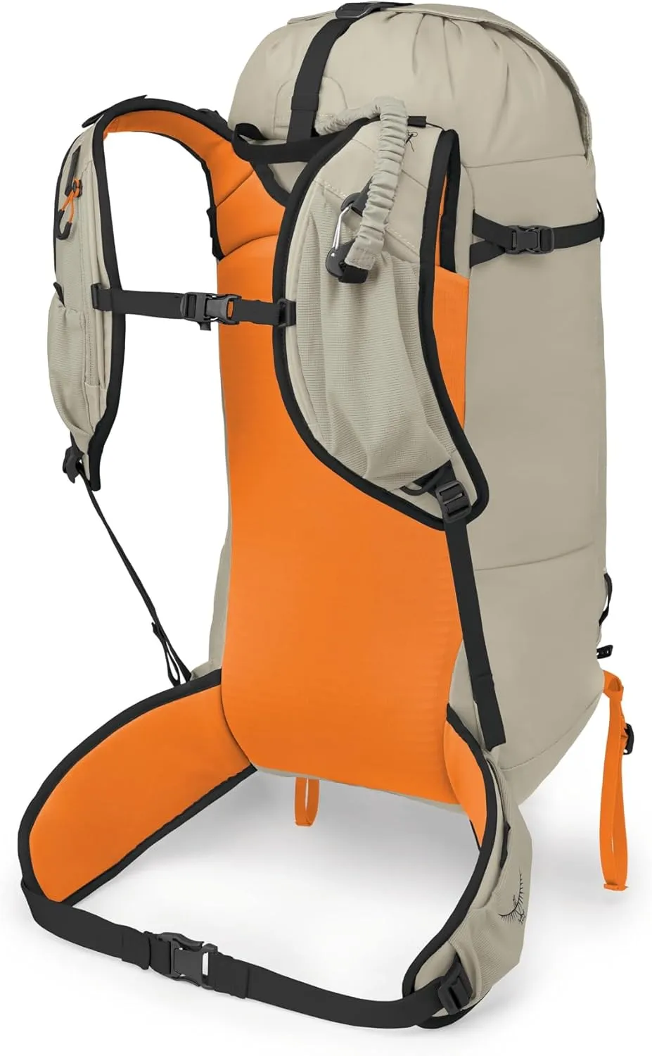 Osprey Firn 28L Ski and Snowboard Backpack, Sandy Grey/Tequila Orange, Small/Medium