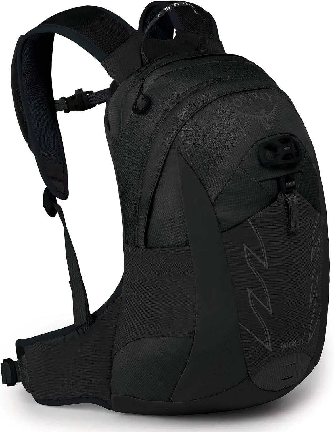 Osprey Talon Jr Boy's Hiking Backpack, Stealth Black