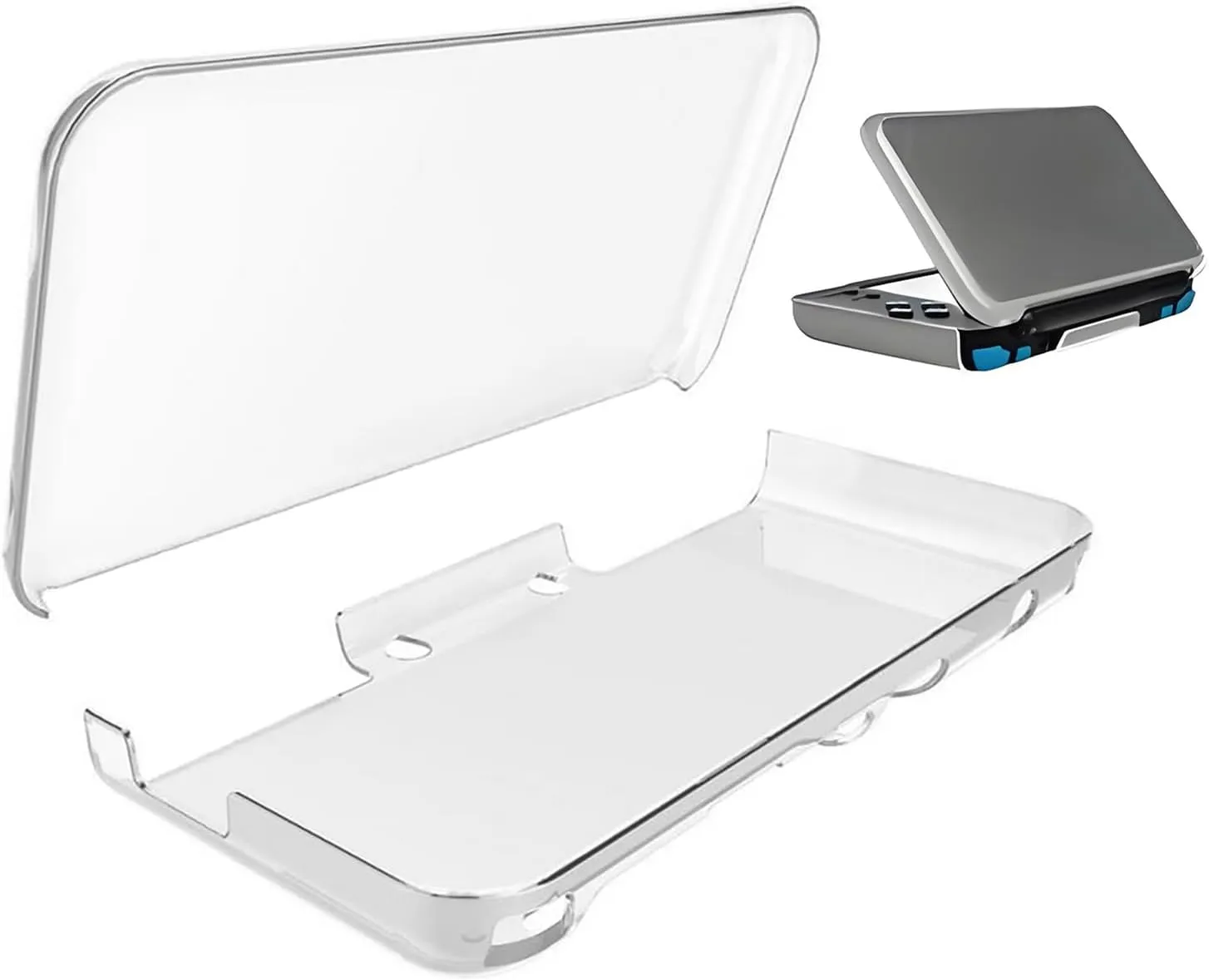 OSTENT Transparent Clear Crystal Protective Cover Case Shell for Nintendo New 2DS LL/XL Console