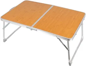 Outdoor Activity Portable Folding Table with Carry Handle Dining Table Bamboos Desktop Picnics Tables