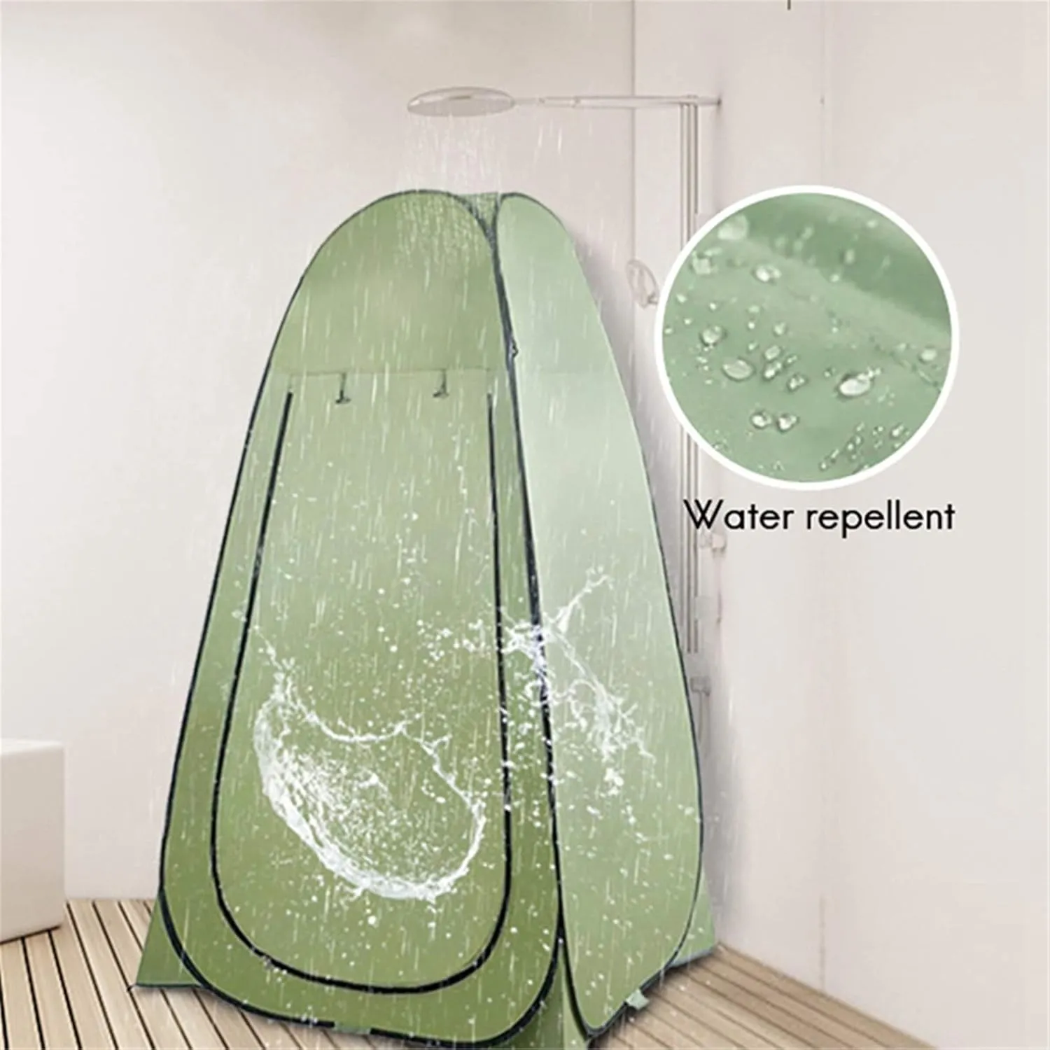 Outdoor Bathing Tent Outdoor Portable Shower Toilet Tent Camping Tent Camping Changing Tent Dressing Tent for Bathing Toilet, 120x120x190cm, Green