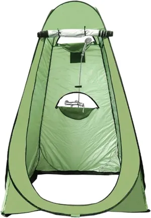 Outdoor Bathing Tent Outdoor Portable Shower Toilet Tent Camping Tent Camping Changing Tent Dressing Tent for Bathing Toilet, 120x120x190cm, Green