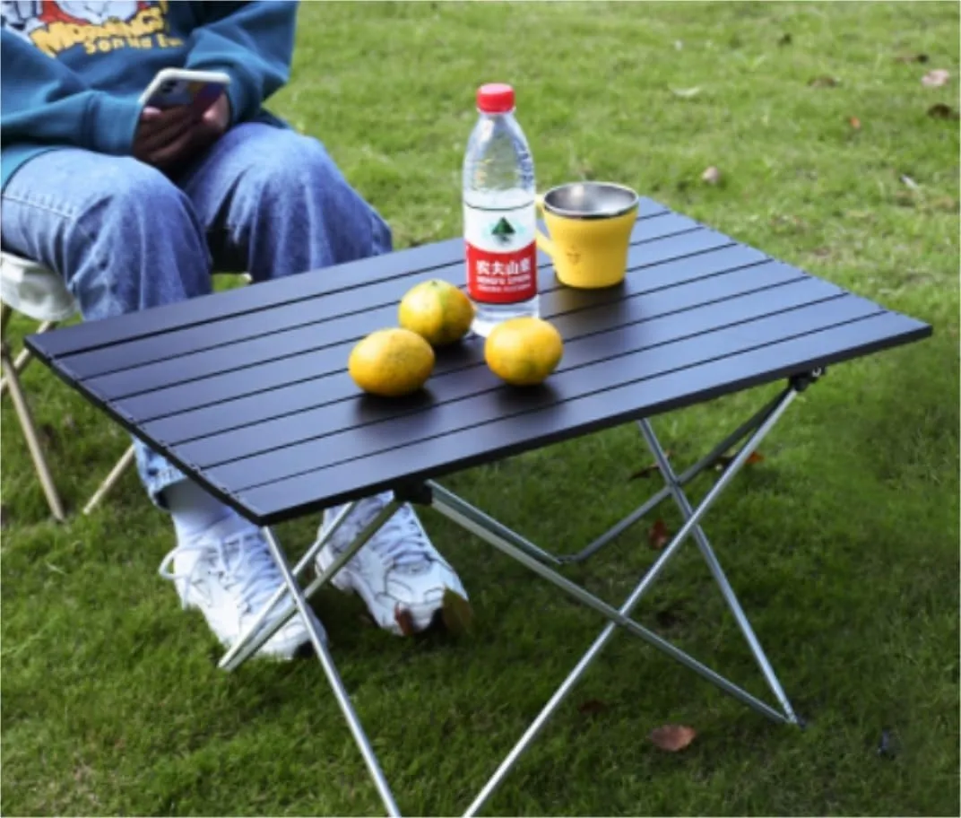 Outdoor Camping Table Camping Folding Table Portable Lightweight Table Fold Up Aluminum Alloy Camping Furniture