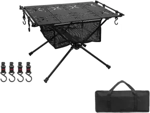 Outdoor Folding Table Portable Desk Aluminum Alloy Bracket Camping Table for Traveling BBQ Beachs