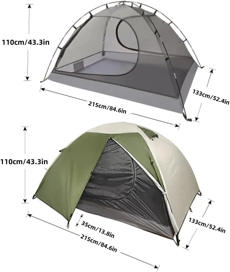 Outdoor hand built tent，Portable Camping Tent,Waterproof Outdoor Dome Tent,Easy to Set up and package,Suitable for going out, night fishing, outdoor activities, picnics