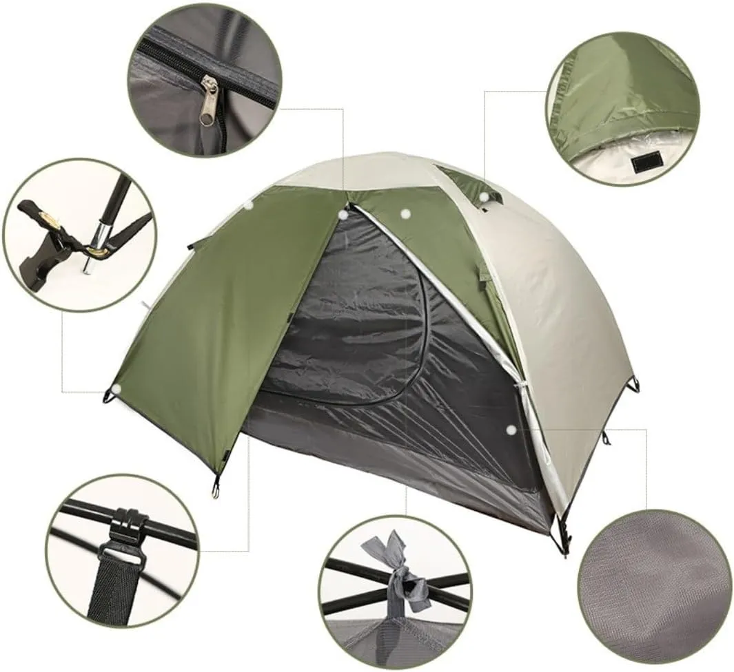 Outdoor hand built tent，Portable Camping Tent,Waterproof Outdoor Dome Tent,Easy to Set up and package,Suitable for going out, night fishing, outdoor activities, picnics