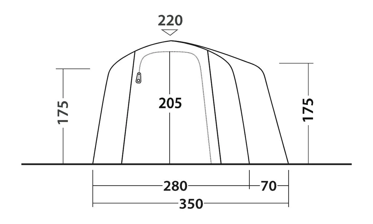 Outwell Montana 4 Air Inflatable Tent 2025