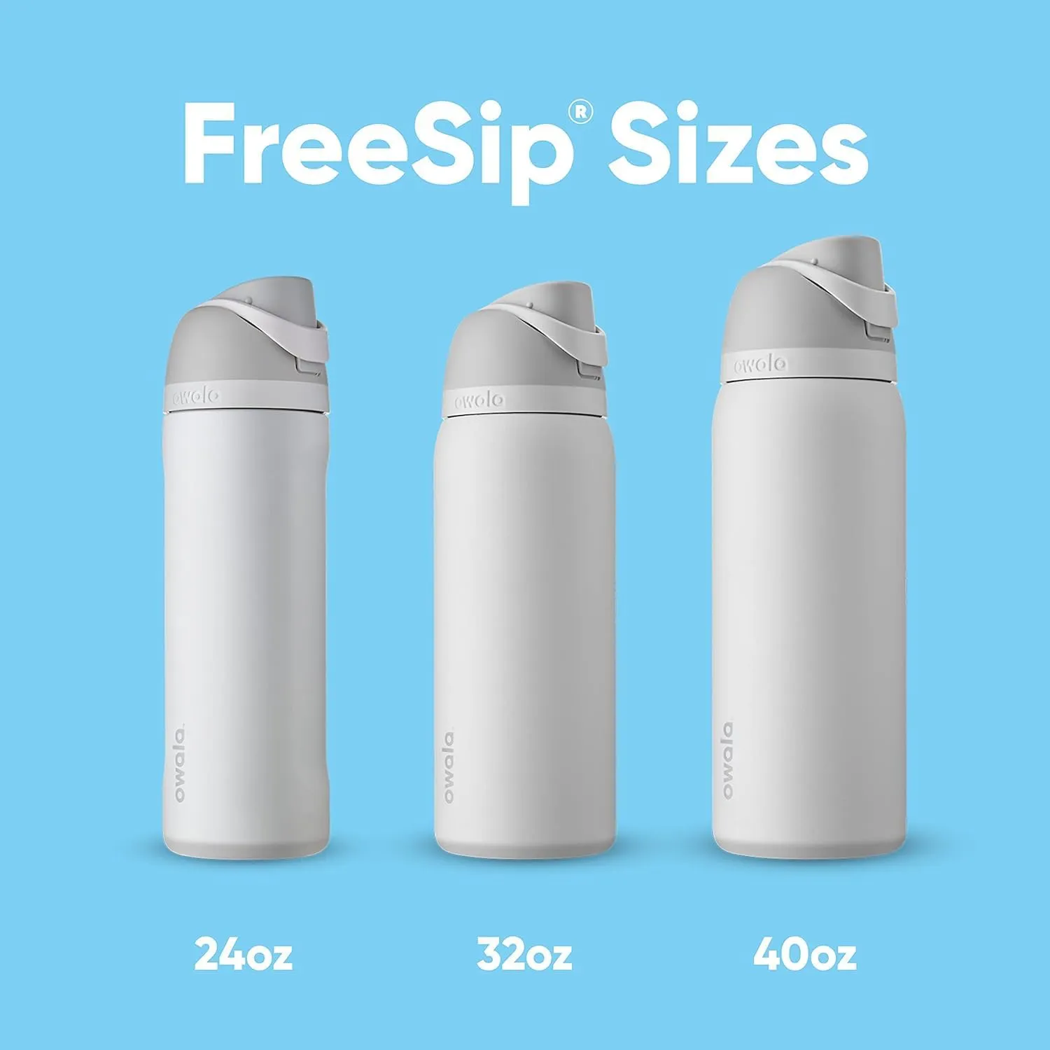 Owala FreeSip Insulated Stainless Steel Water Bottle with Straw for Sports, Travel, and School BPA-Free Sports Water Bottle, 24 oz, Surfs Edge
