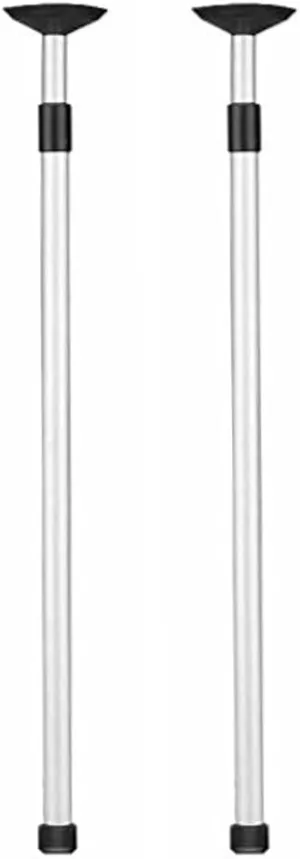 Pactrade Marine Adjustable Pontoon Boat Cover Support Pole - 28-Inch to 48-Inch (2-Pack) - Aluminum Telescoping Boat Cover Pole for Jon Boats, Pontoons, Bimini Tops, & Tarps