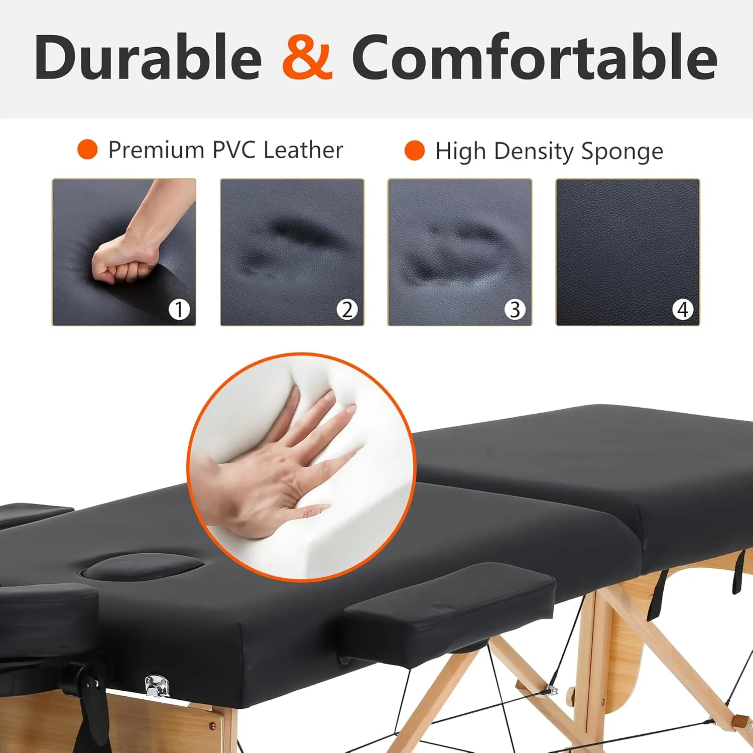 PayLessHere Massage Bed Portable Massage Table 24 inche Wide Lash Bed 2 Folding Heigh Adjustable Spa Table with Non-Woven Bag for Spa Footmassage Facial CareSpa Tattoo