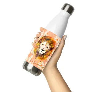 Peach Daisies Stainless Steel Water Bottle