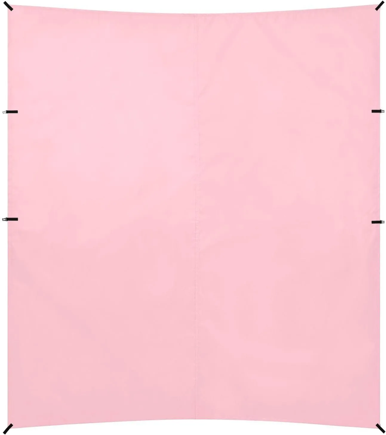 Peach Solid Color Pure Plain Foldable Beach Cabana UPF50  Protection Lightweight Large Sun Shade with Sandbags and Shovel for Camping, Picnics, Backyard