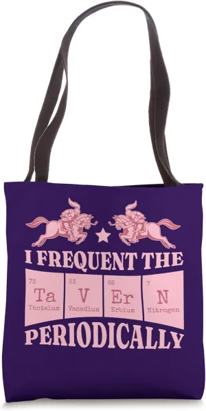 Periodic Table Knight Tavern Medieval Chemistry Science Tote Bag