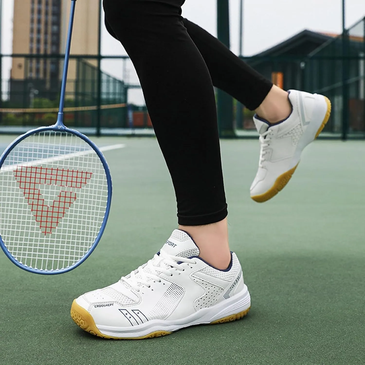 Pickleball Tennis Shoes for Mens Athletic Indoor Court Shoes Comfort Lightweight Fashion Table Tennis Badminton Training
