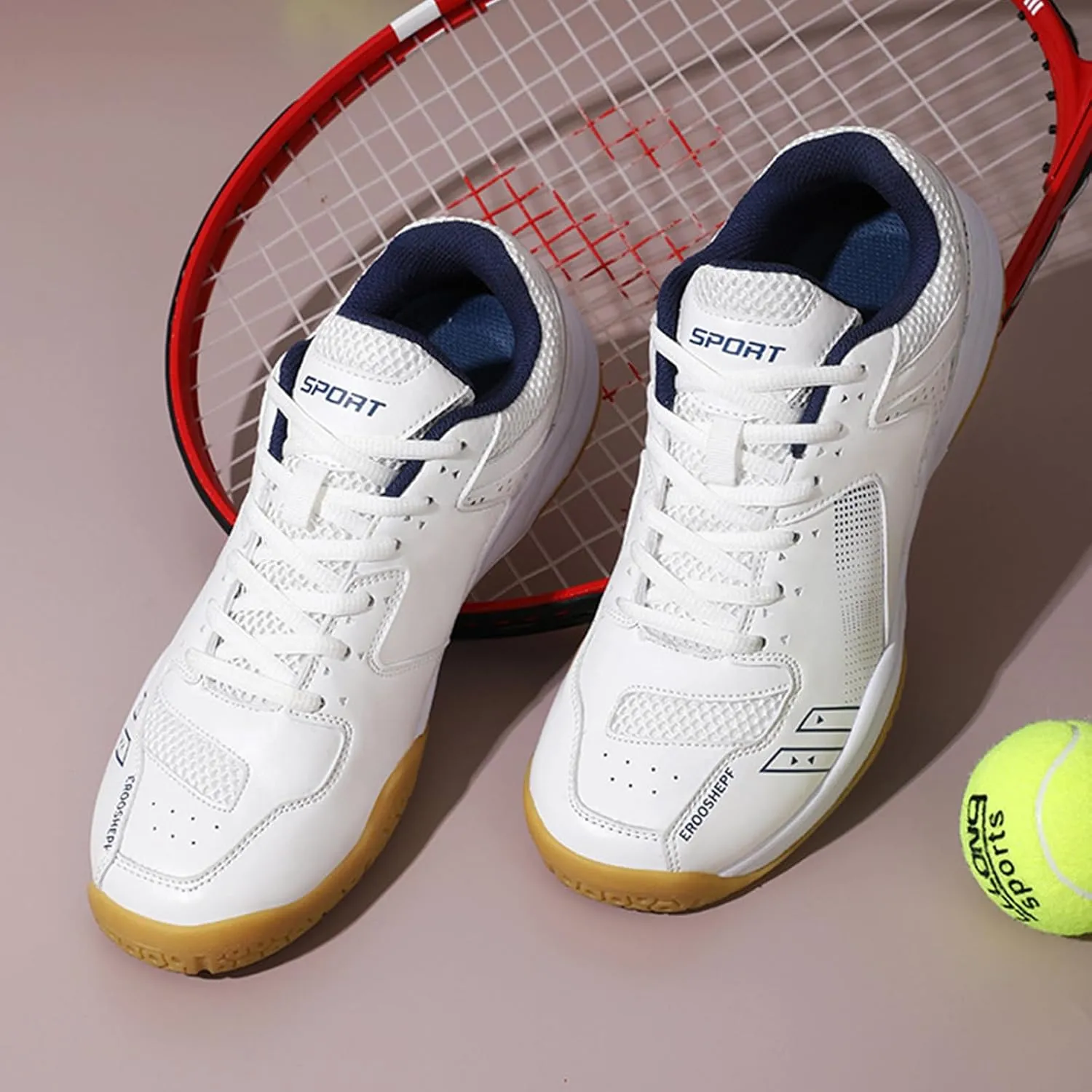 Pickleball Tennis Shoes for Mens Athletic Indoor Court Shoes Comfort Lightweight Fashion Table Tennis Badminton Training