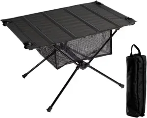 Picnic Camping Folding Table Lightweight Roll-Up Table Portable Tourist Tables Outdoor Picnic Light(Black Set)