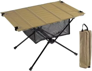 Picnic Camping Folding Table Lightweight Roll-Up Table Portable Tourist Tables Outdoor Picnic Light(Khaki Set)