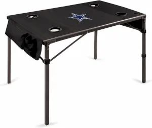 PICNIC TIME NFL New York Jets Travel Table Portable Folding Table, Camping Table, Outdoor Table with Carry Bag, (Black)