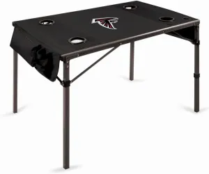PICNIC TIME NFL Portable Soft Top Travel Table, Black