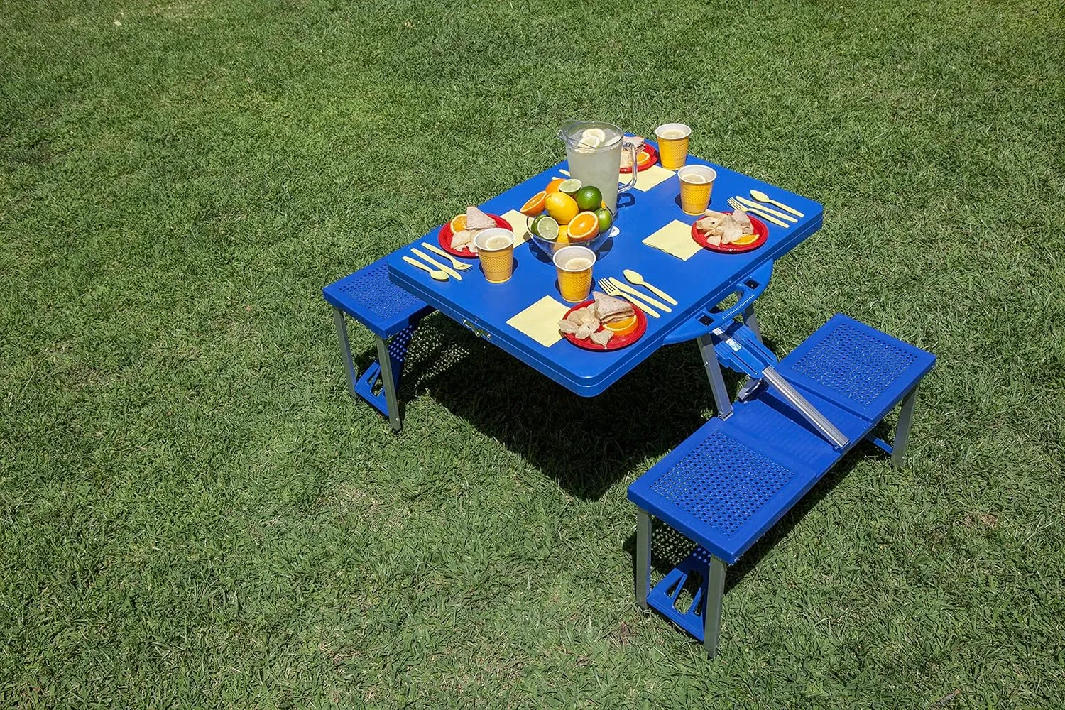 PICNIC TIME NHL Unisex-Adult NHL Picnic Table Portable Folding Table with Seats