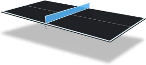Ping Pong Table Top for Billiard Table, 96" Foldable Table Tennis Table Topper for Pool Table, Indoor Outdoor Table Tennis Conversion Top w/Net & Premium Foam Padding, Lightweight and Portable