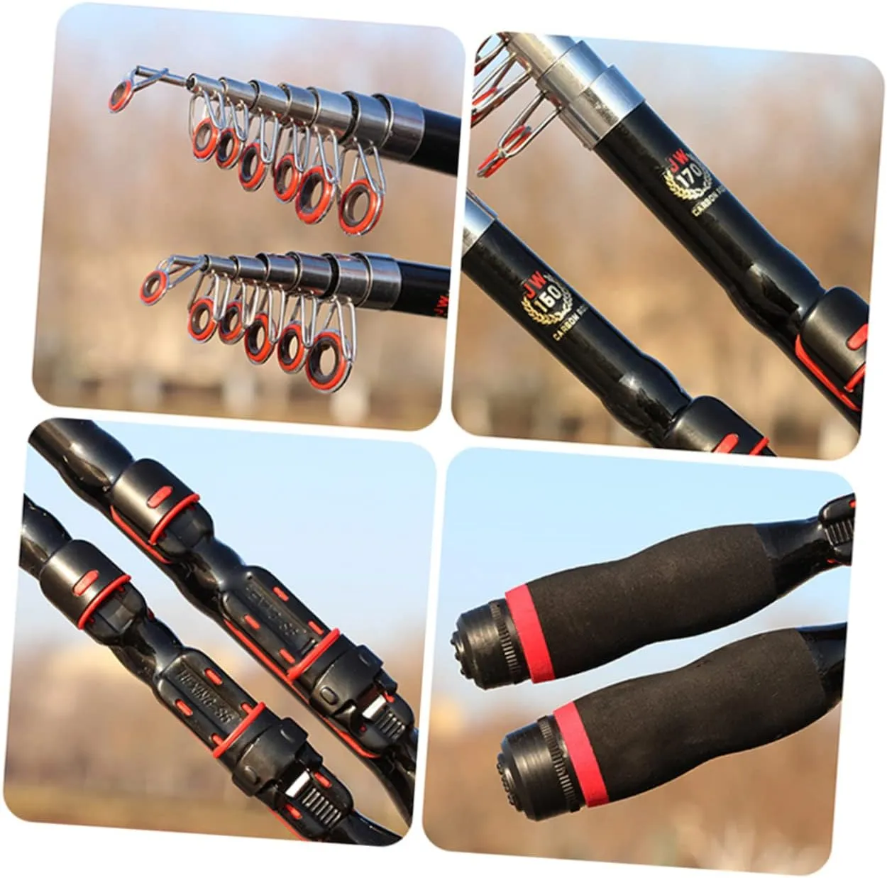 Pocket Fishing Rod Travel Fishing Pole Ultralight Fishing Rod Freshwater Fishing Pole Outdoor Fishing