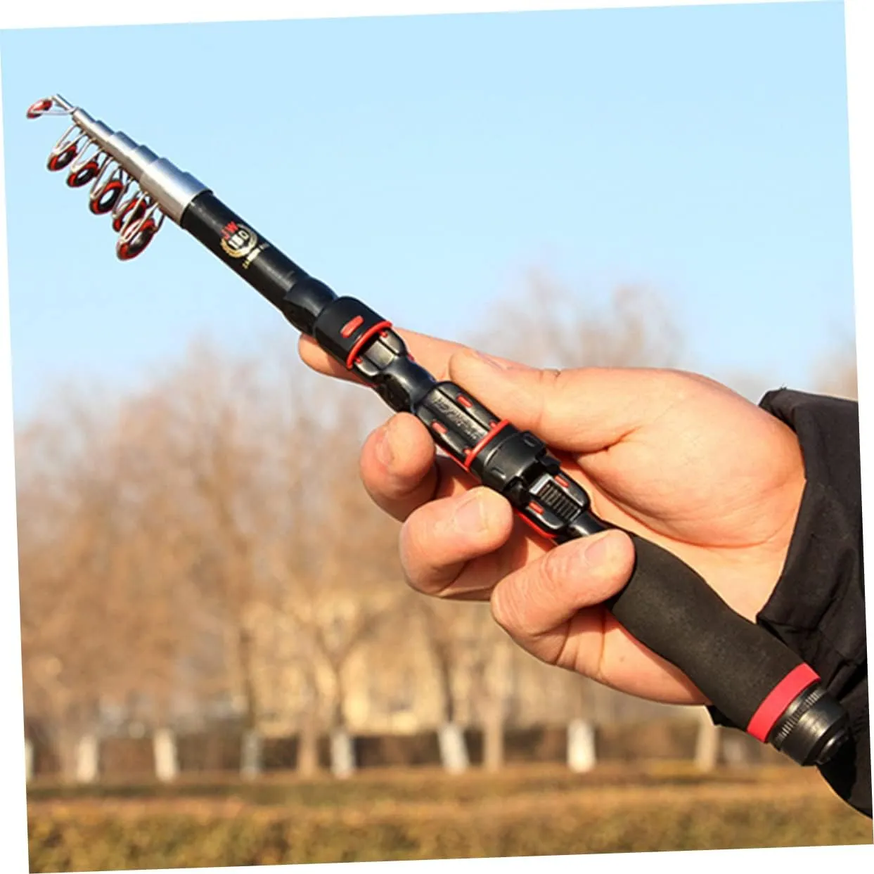 Pocket Fishing Rod Travel Fishing Pole Ultralight Fishing Rod Freshwater Fishing Pole Outdoor Fishing