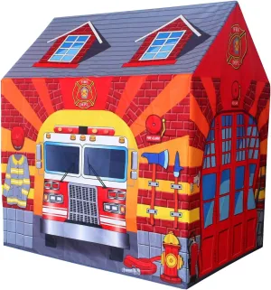 POCO DIVO Fire Station Play Tent Kids Pretend Playhouse