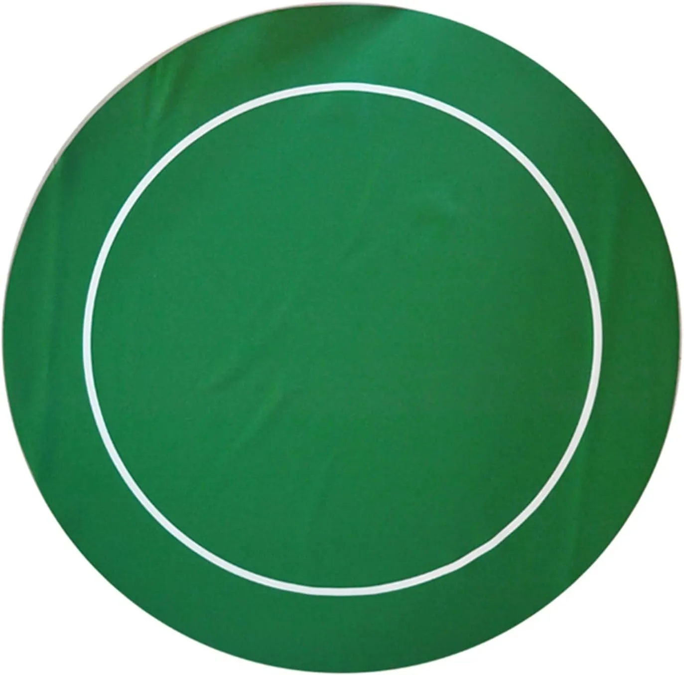 Poker Felt Table Cover 138Cm Poker Table Cloths Green Round Rubber Mat Poker Game Table Casino Layout Poker Cloth with Shoulder Bag Felt Game Table Cover Poker Card Tabletop Layout